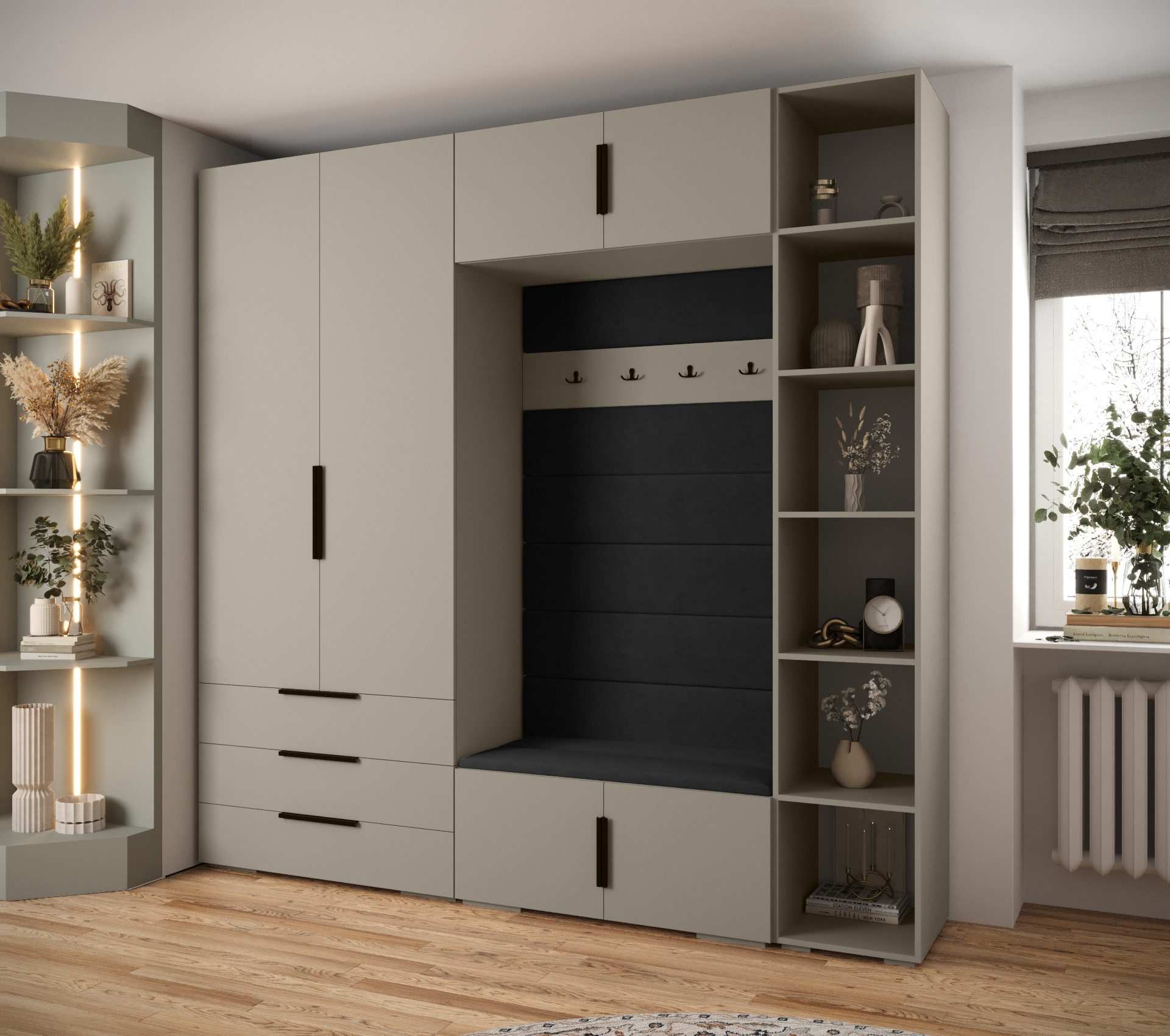 ABIKS MÖBEL Kompaktgarderobe INOVA 1 SATZ günstig online kaufen