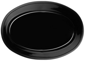 ASA SELECTION Auflaufform kitchen'art Auflaufform oval black 25cm, Steinzeug