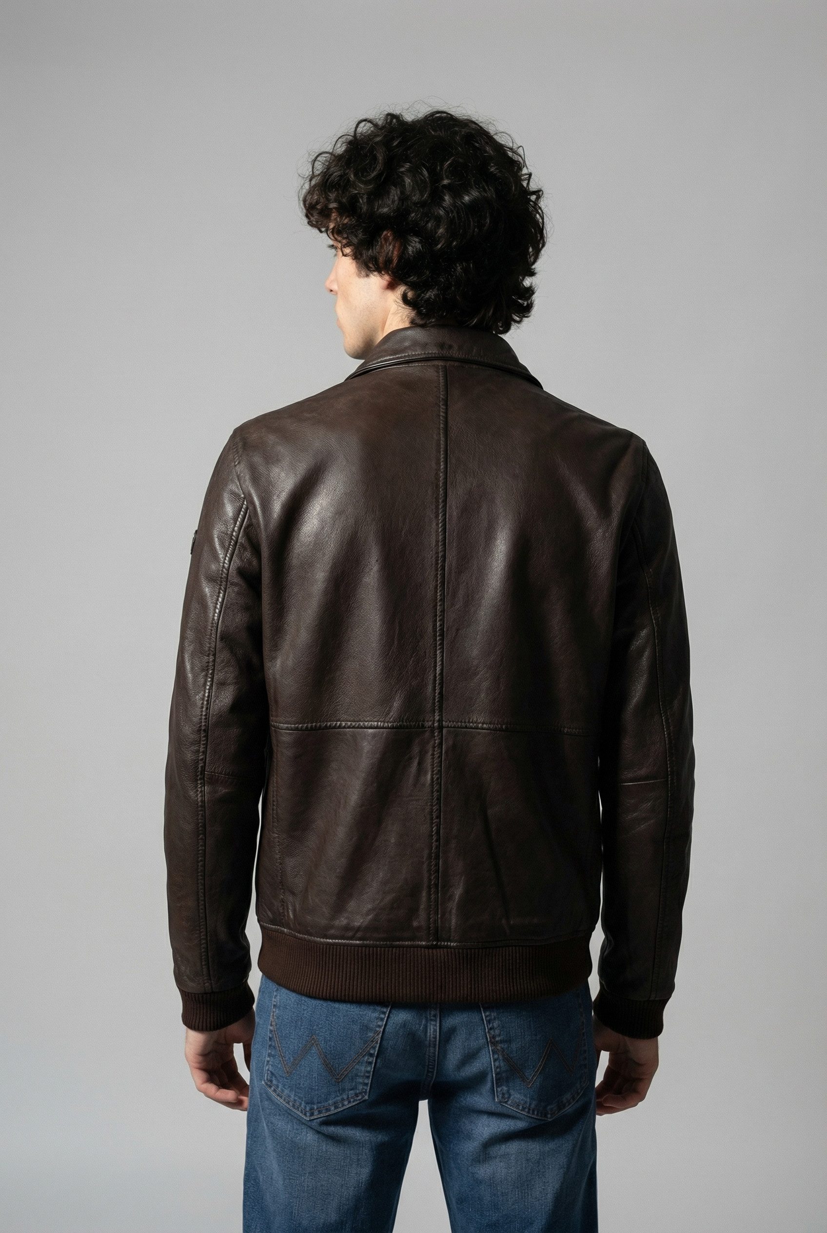 Mauritius Lederjacke MMCrovig mit Umlegekragen