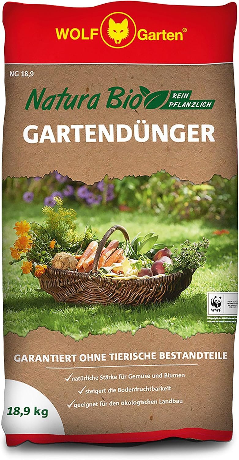WOLF Gartendünger WOLF-Garten - NG 18,9 Natura Bio Gartendünger 18,9 kg für 280 m², 1-St.