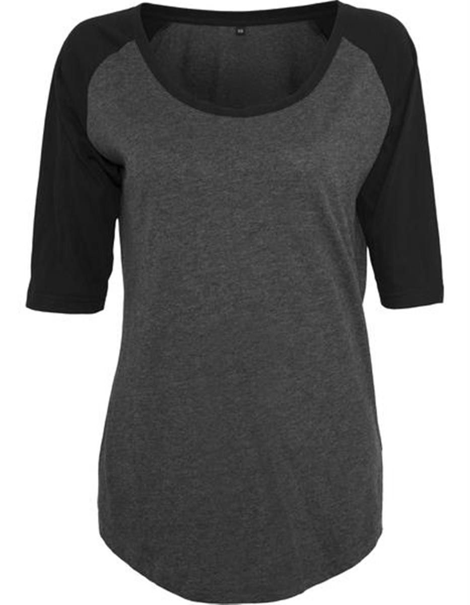 Rundhalsshirt Ladies 3/4 Contrast Raglan Damen T-Shirt