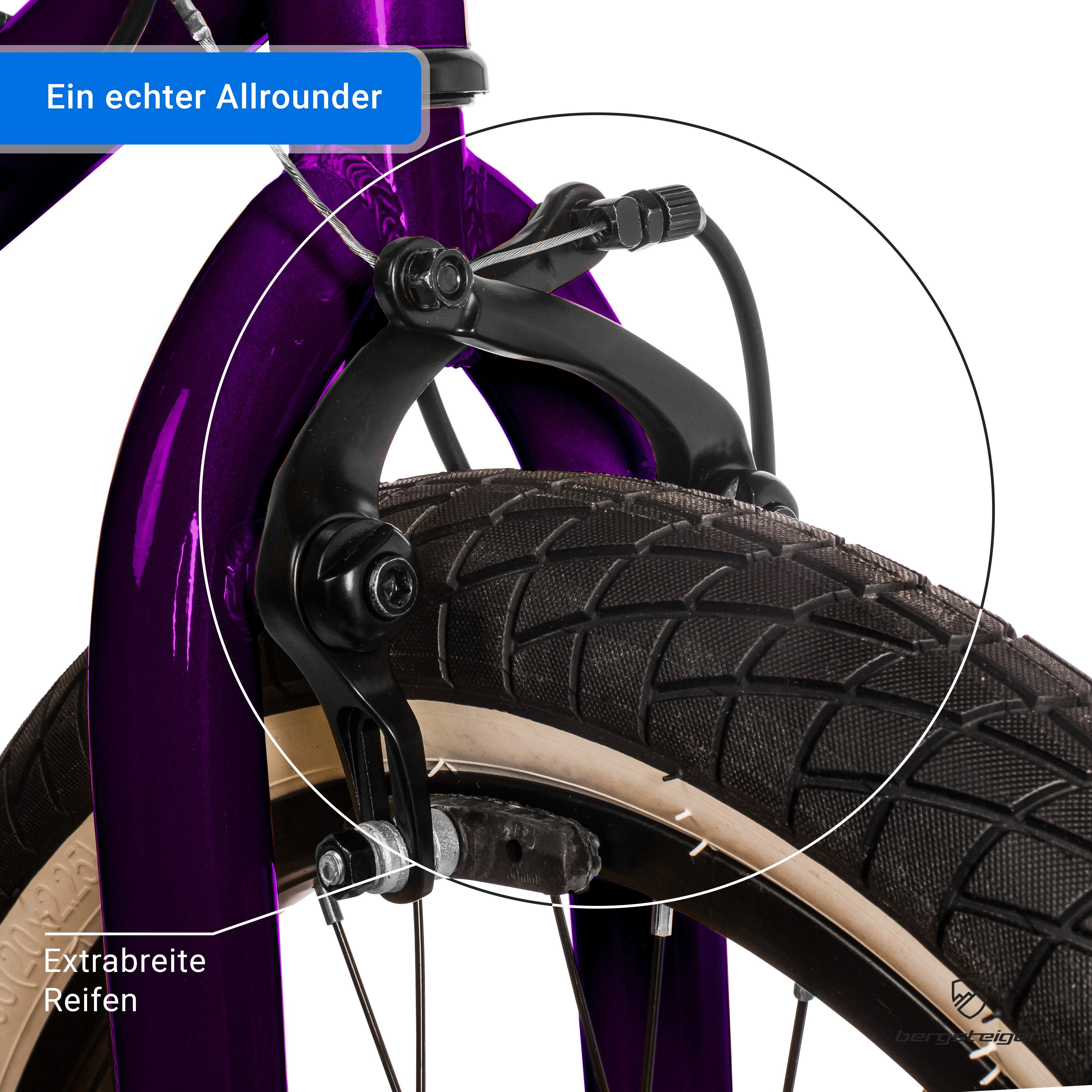 BMX, Gang Halifax 20 violett BMX-Rad Freestyle, 360° Zoll bergsteiger Fatbike, Rotor-System, 1