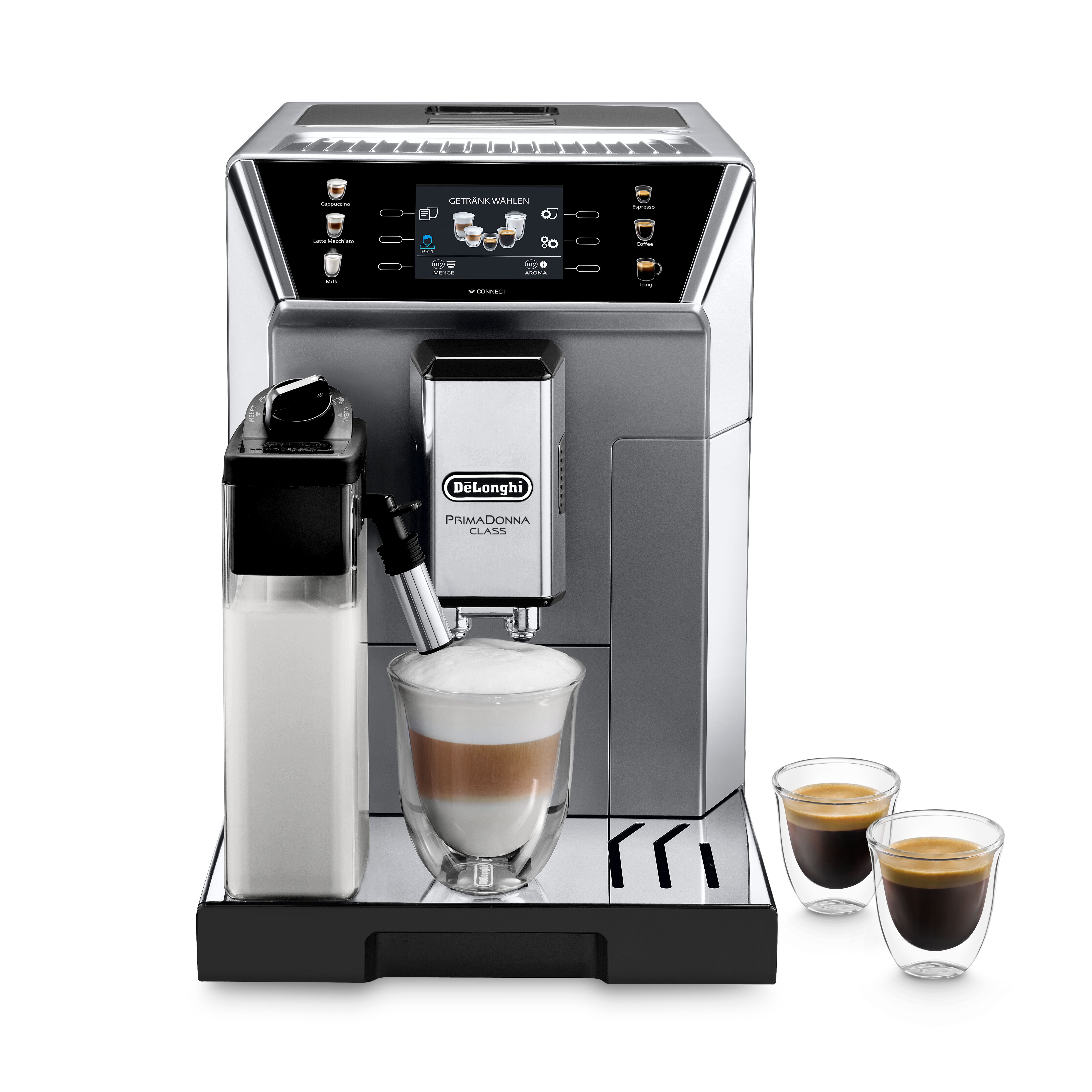 De'Longhi Kaffeevollautomat PrimaDonna Class ECAM 550.65.MS - Perfekter Milchschaum, Edelstahl, 13 Rezepte, 5 Kaffeestärken & individuelle "Mein Kaffee" Funktion