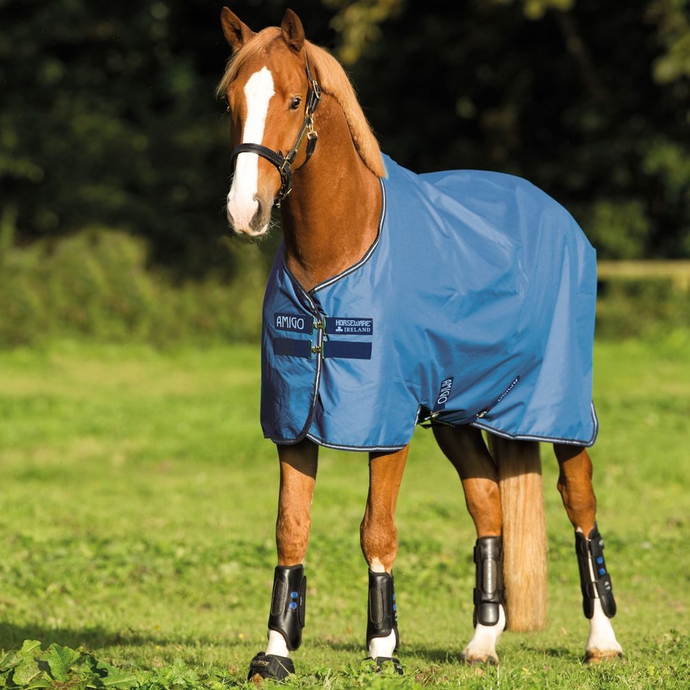 Horseware Pferde-Regendecke Horseware Amigo Hero 900D Turnout Lite 50g - Colony Blue