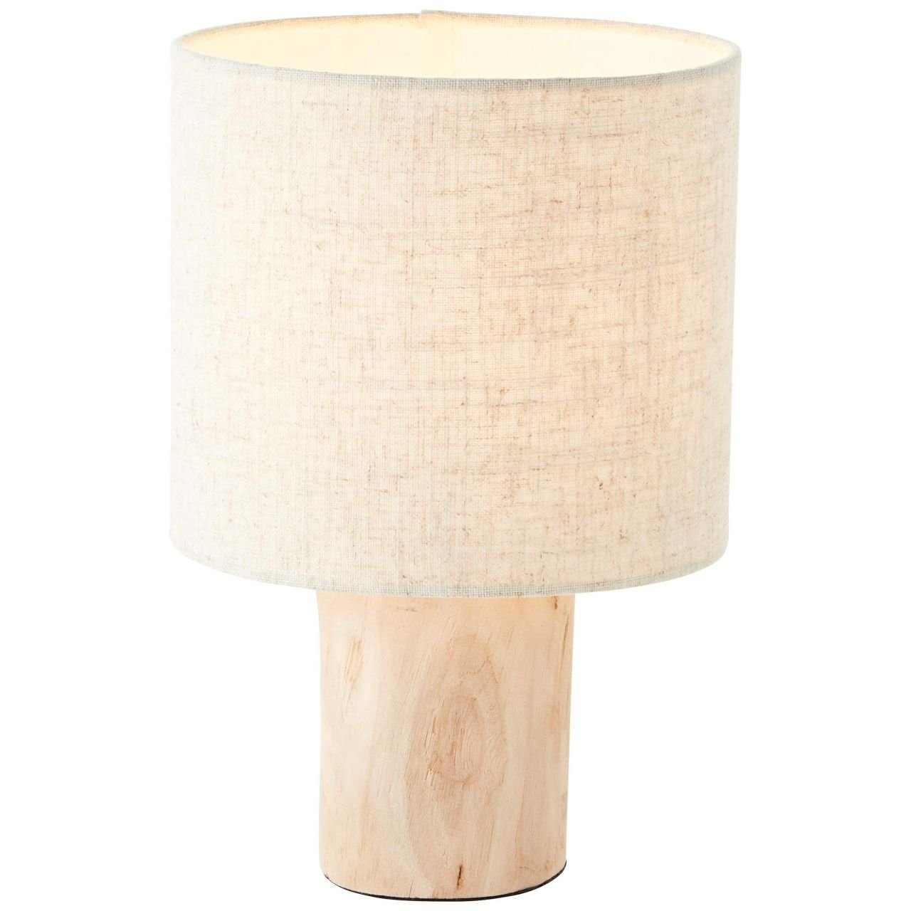 Brilliant Tischleuchte Pia, Lampe, 40W, natur, A60, nachhaltiger Pia E27, 1x Holz Tischleuchte aus