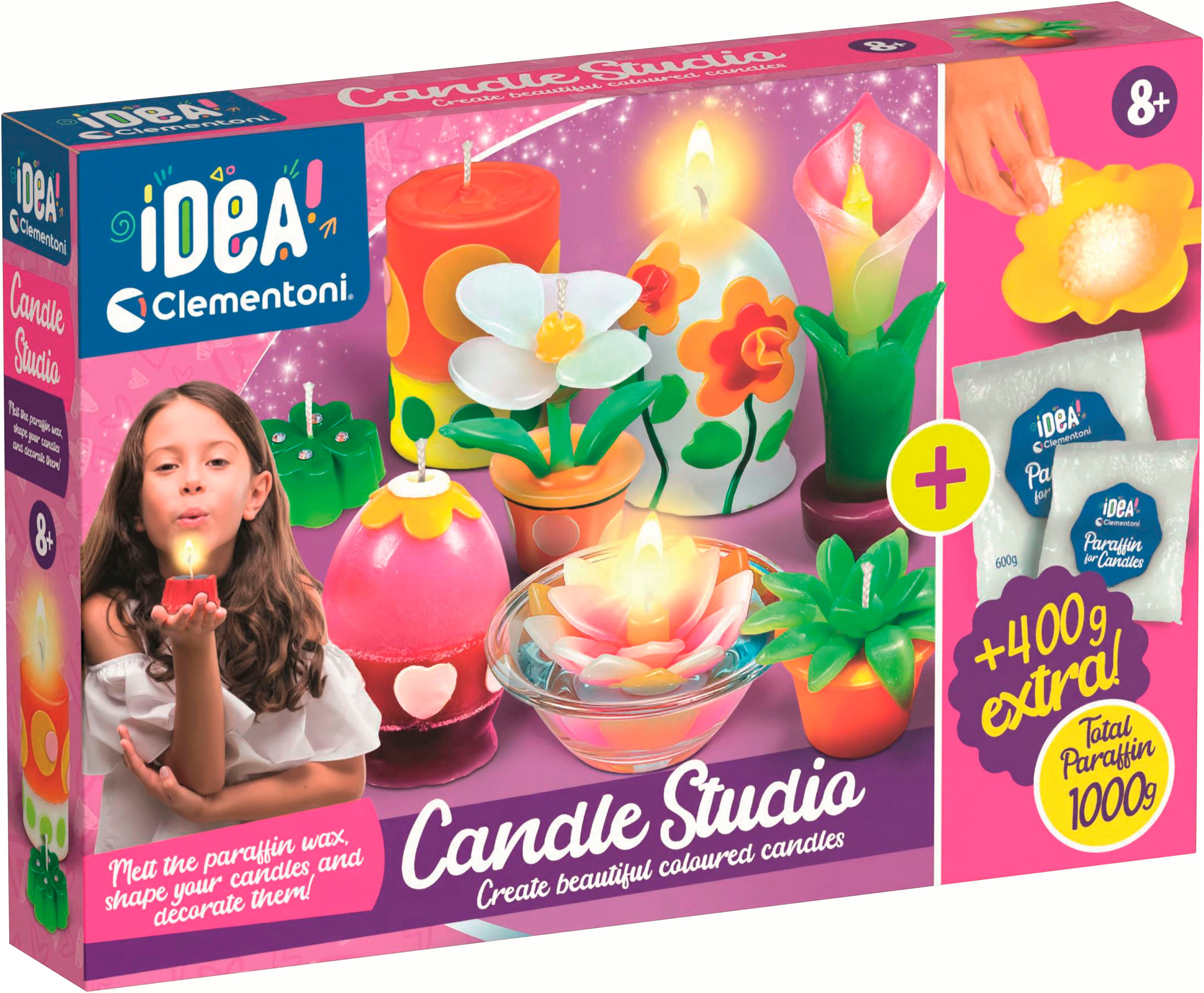Clementoni® Kreativset Idea, Mein Kerzen-Atelier und Nachfüllpack, Made in Europe