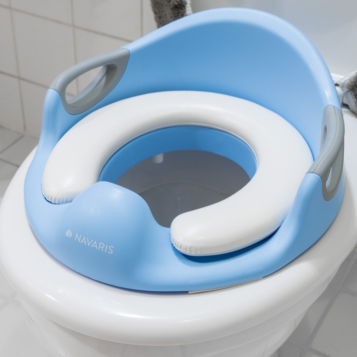 Toilettentrainer Kinder WC Aufsatz - 12 Monate bis 7 Jahre - Anti-Rutsch Polster