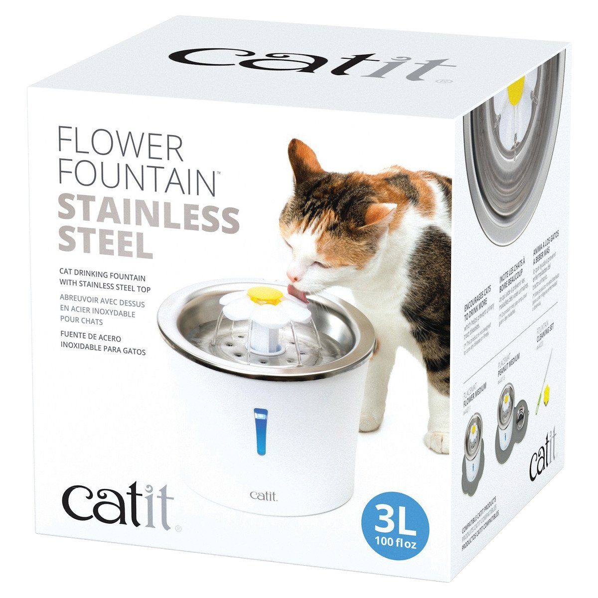 Catit Trinkbrunnen Blumen-Trinkbrunnen Edelstahl günstig online kaufen