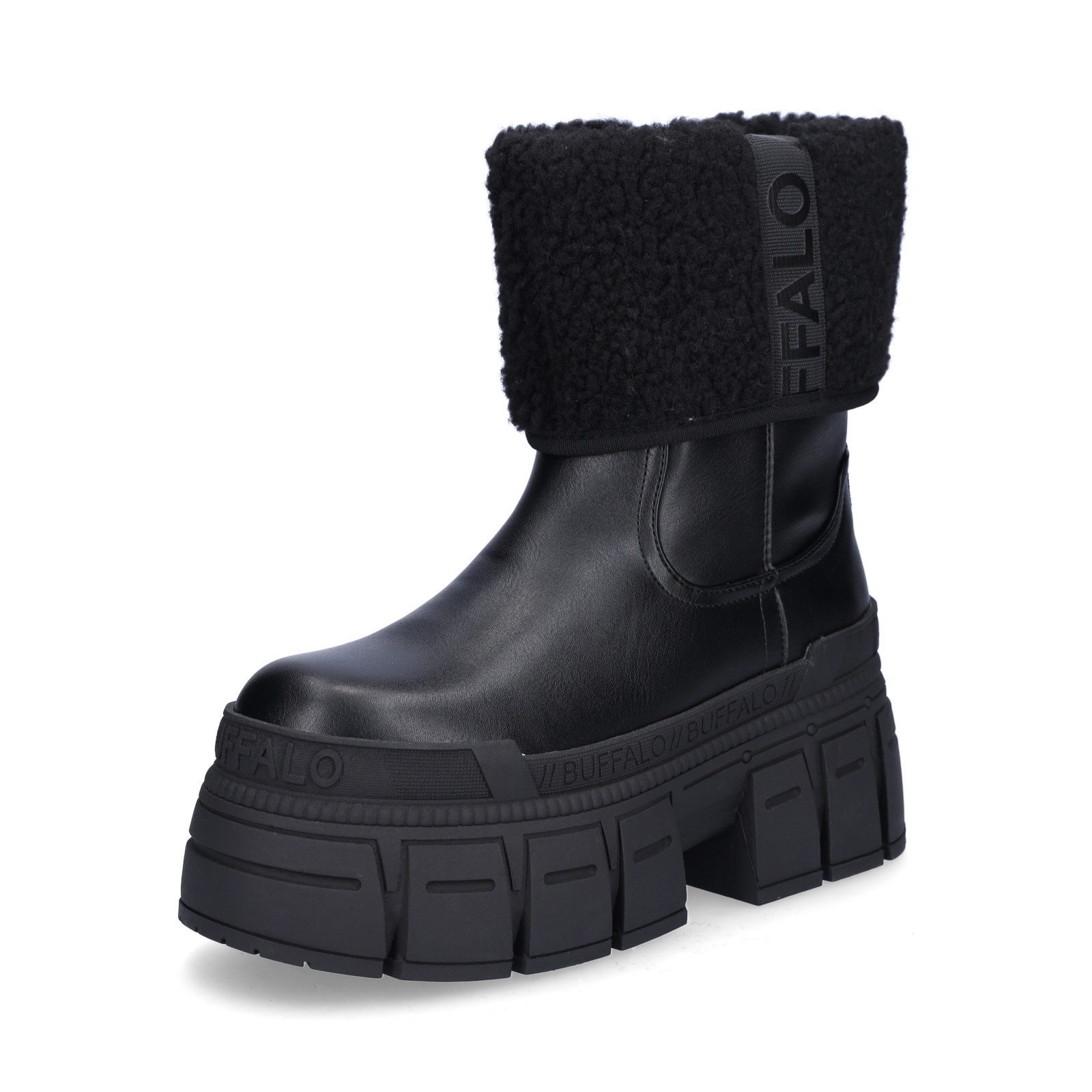 Buffalo Buffalo Damen Boot Gospher Fold schwarz Ankleboots günstig online kaufen