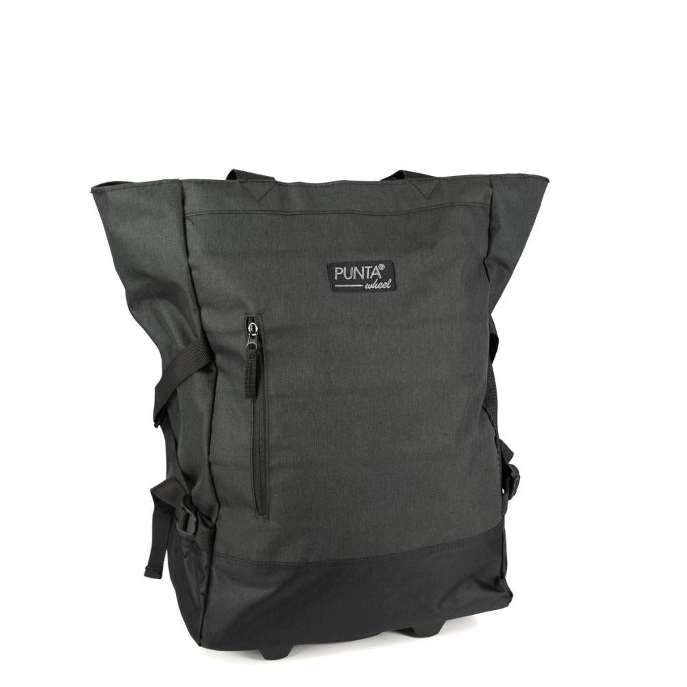 Haberland Fahrradtasche Haberland Fahrrad-Trolley anthrazit/schwarz petrol - komfortabler Tran
