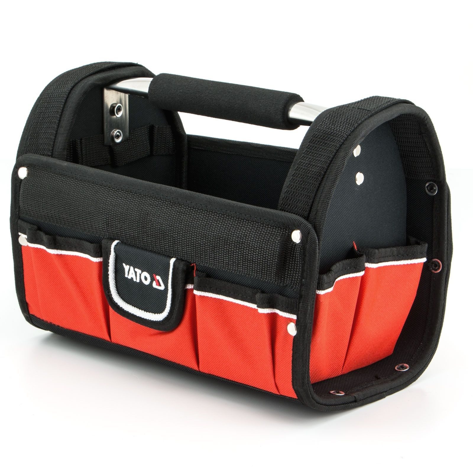 Yato Werkzeugkoffer Werkzeugtasche mit 9 Fächer 30,5 x 19 x 22 cm YT-74371