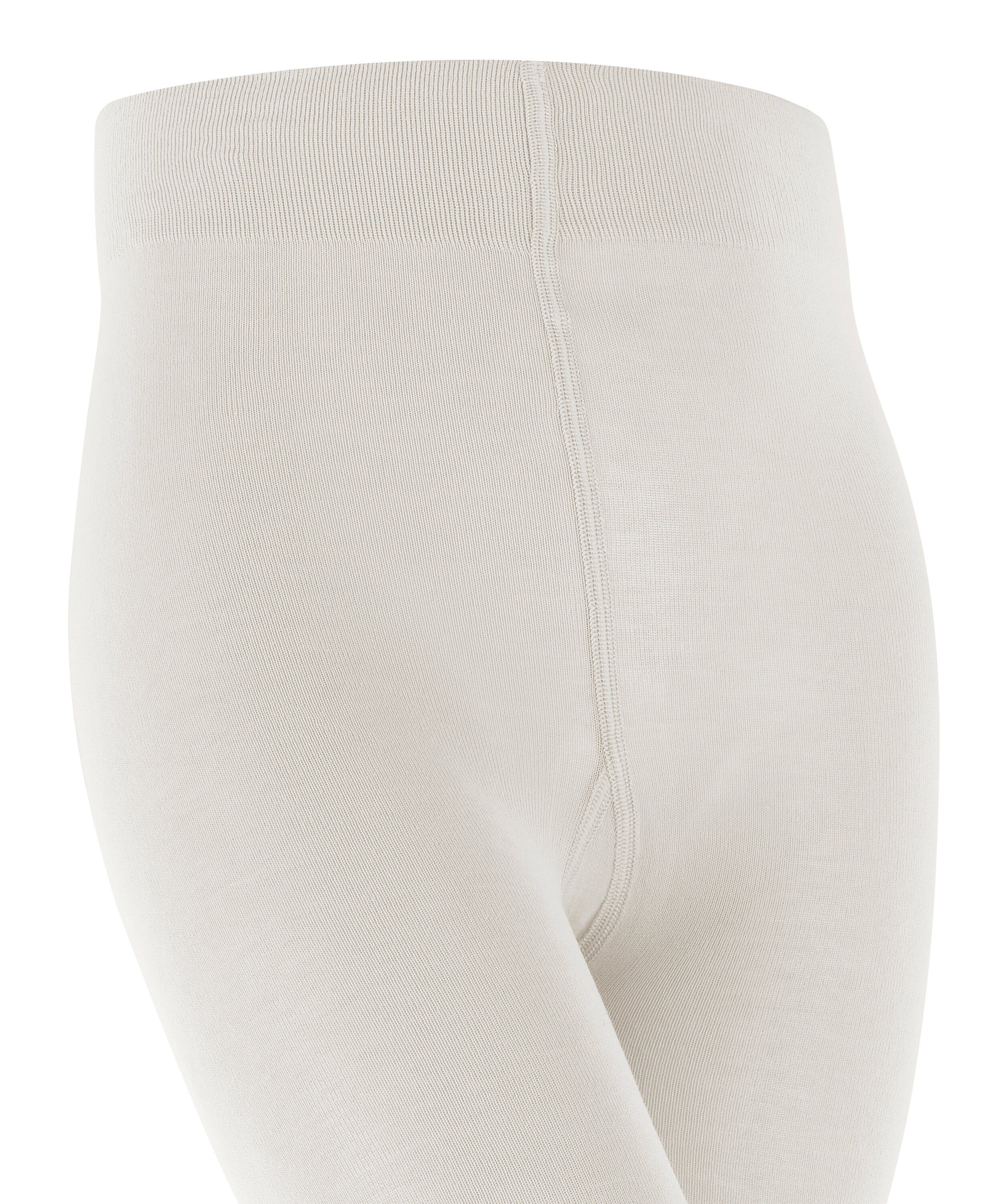 Cotton (1 St) off-white Baumwolle aus Strickstrumpfhose hautfreundlicher FALKE Touch (2040)