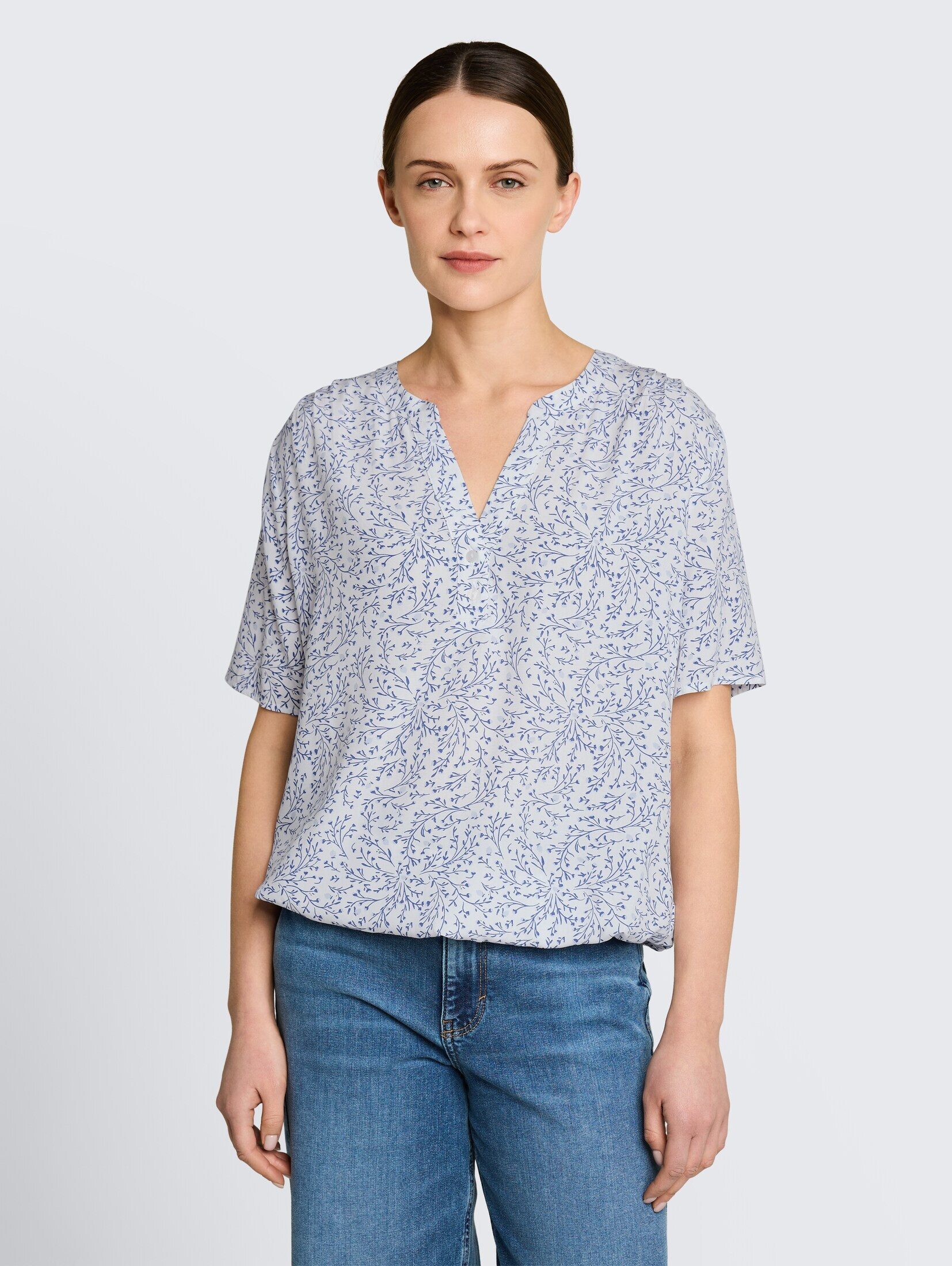 TOM TAILOR Kurzarmbluse Blusen & Shirts Bluse mit Muster