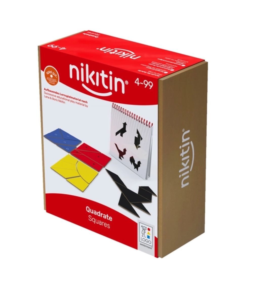 Nikitin Lernspielzeug Nikitin Material Lernspiel N 3 Quadrate- toll für Kids (68-St)