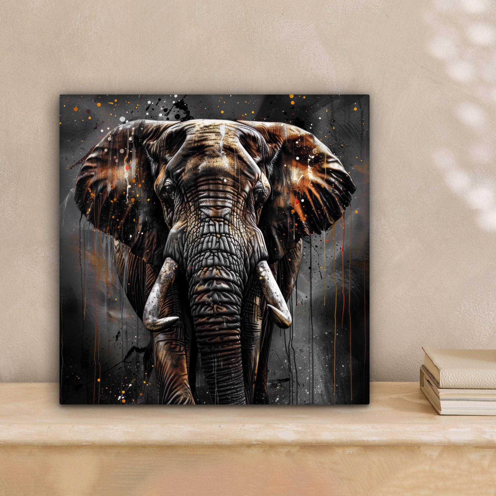 OneMillionCanvasses® Leinwandbild Elefant - Aquarell - Wildtiere - Luxus, F günstig online kaufen