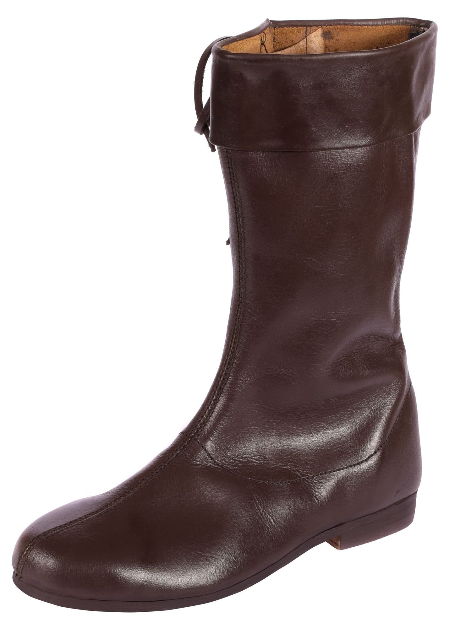 Kostüm Lange Schnürstiefel, dunkelbraun, Gr. 42 (UK Men 8)