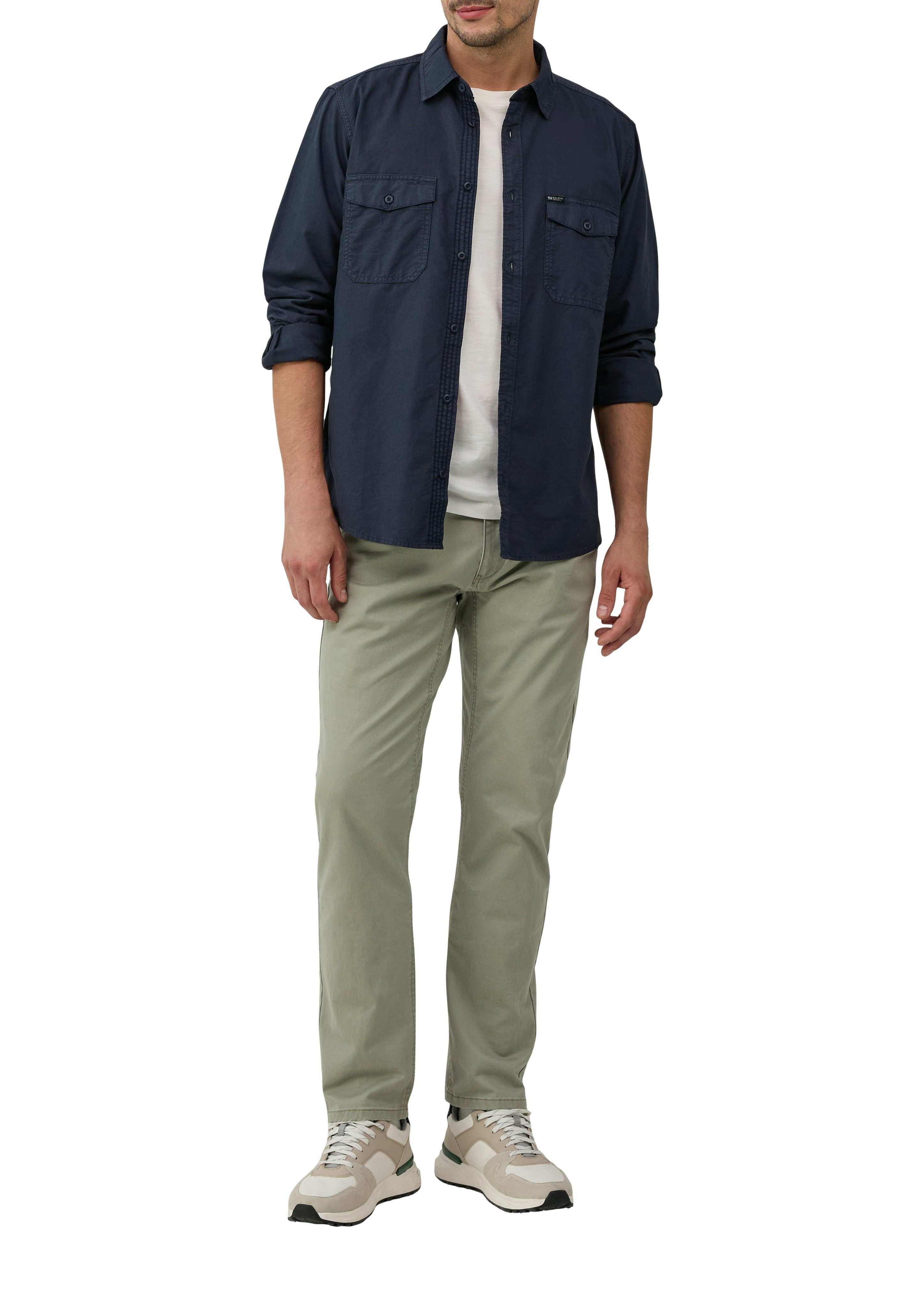 s.Oliver Langarmhemd mit Ziernähten günstig online kaufen