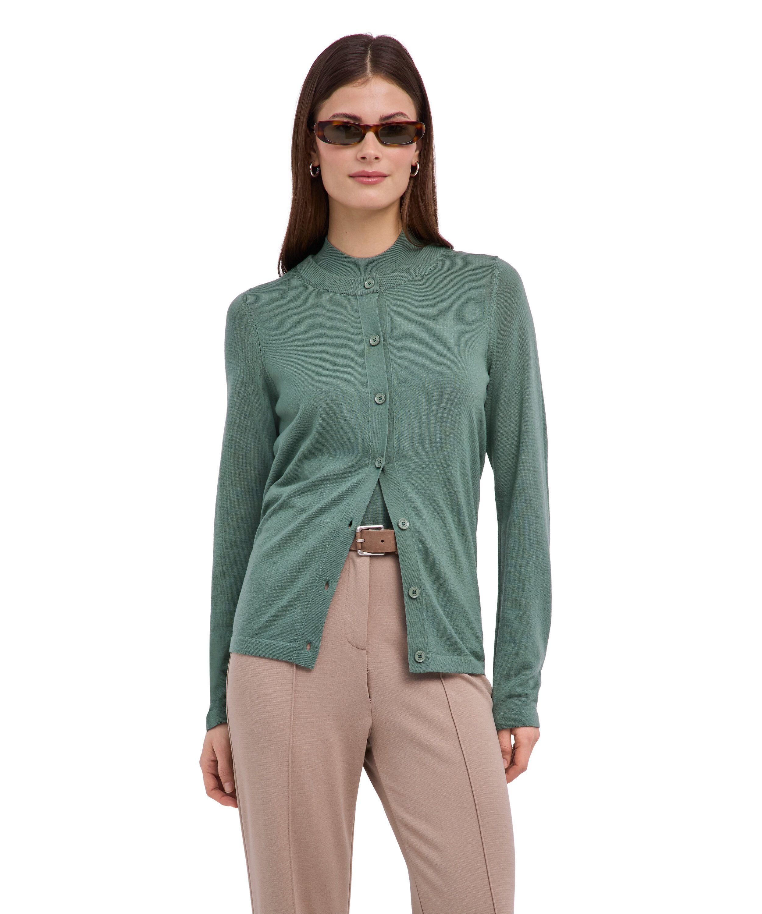 FALKE Strickjacke Pure Merino Wool Cardigan (1-tlg)