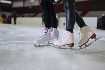 Hudora Schlittschuhe Damen Mädchen Eiskunstlaufen Eislaufen gr. 42 gefüttert, wasserabweisend, abgesteppt, wattiert