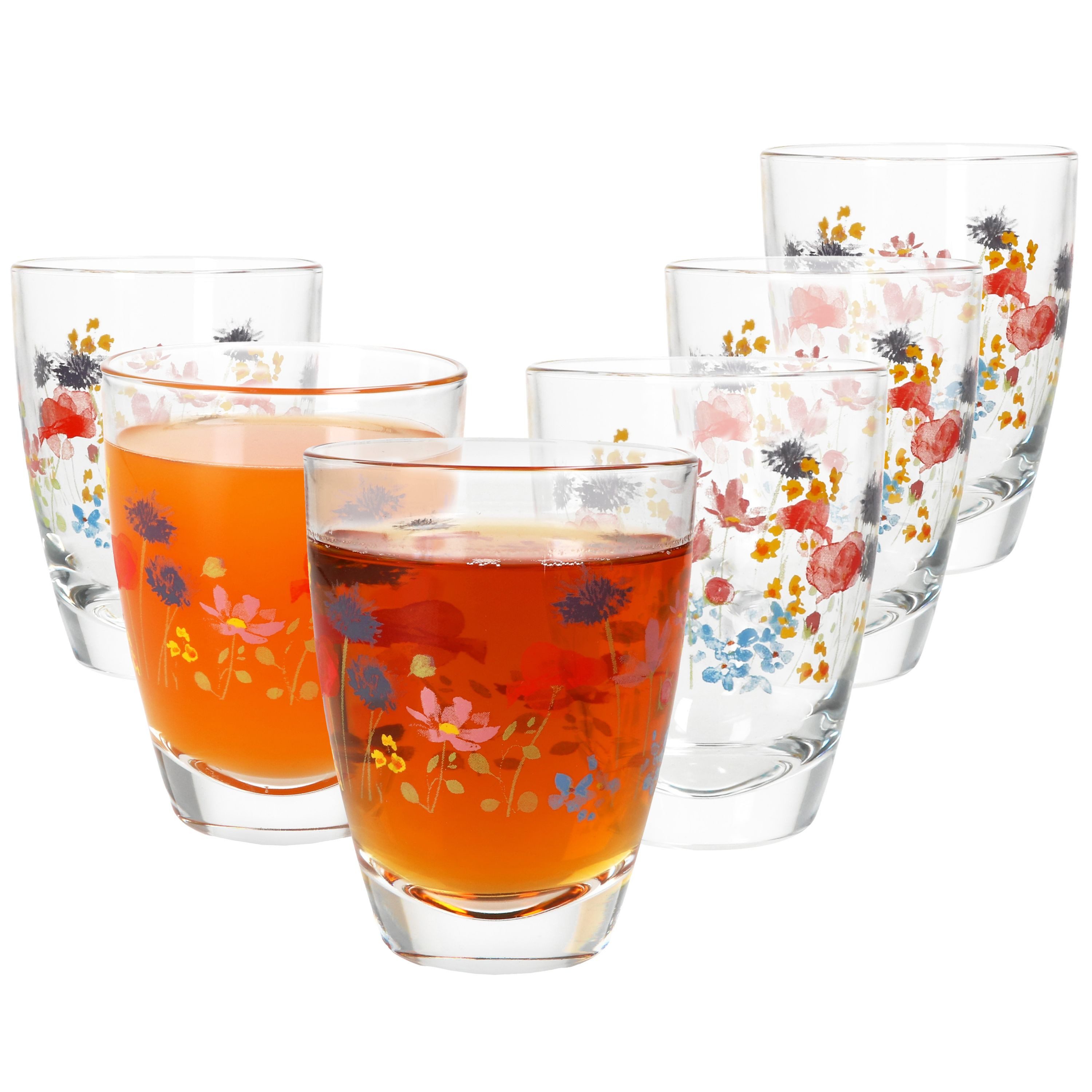 MamboCat Glas 6x Marie Trinkgläser 220ml Saft-Gläser Limo-Glas Wasser Softdrink, Glas