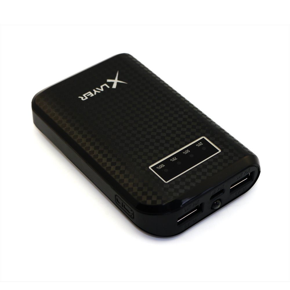XLAYER Powerbank Carbon Black 7.500 mAh Powerbank
