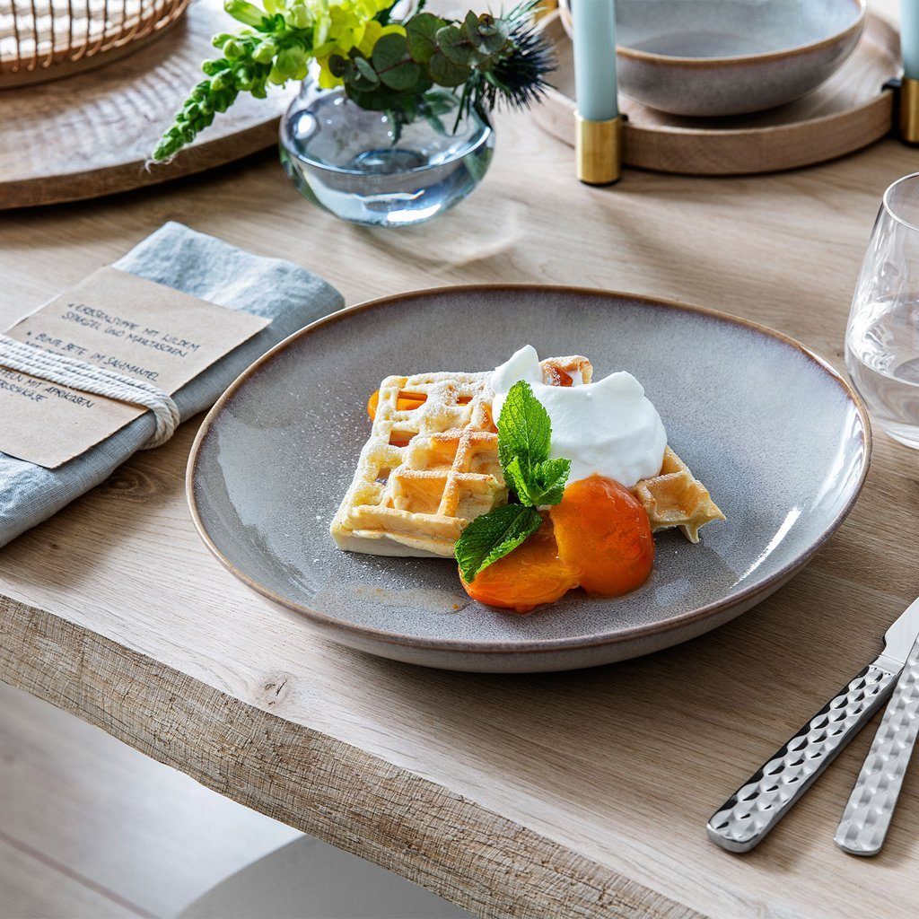 like. by Villeroy & Boch Müslischale Lave SchaleFlach, Steingut, (1-tlg), Steingut, 1 Stck, mikrowellensicher,spülmaschinenfest, Made in Germany