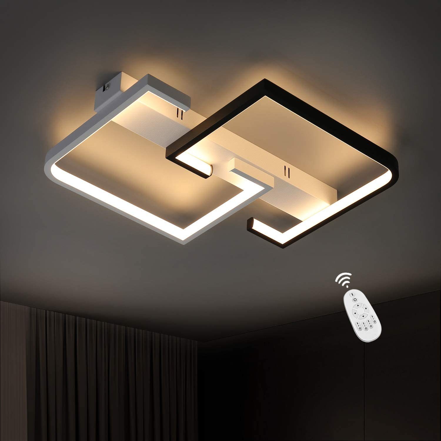 ZMH LED Deckenleuchte »Deckenlampe dimmbar mit Fernbedienung 35W«, für  Schlafzimmer Küche Wohnzimmer