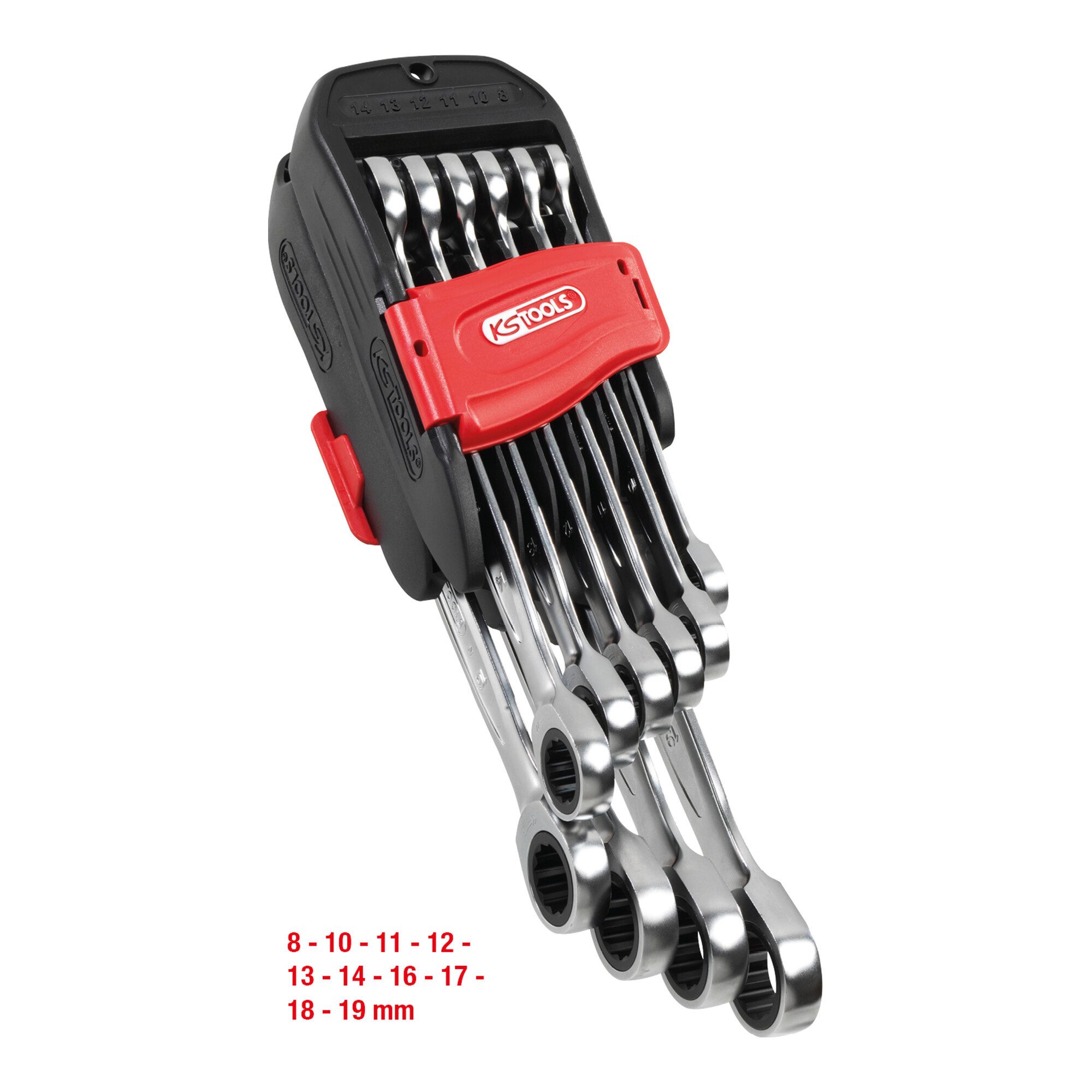 KS Tools Ratsche KS Tools GEARplus Ratschenringmaulschlüssel-Satz, 10-tlg.