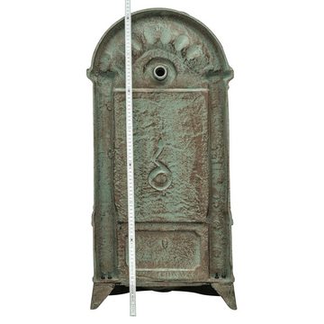 Aubaho Gartenbrunnen Standbrunnen Waschbecken Brunnen Eisen Wandbrunnen antik Style 83cm gr