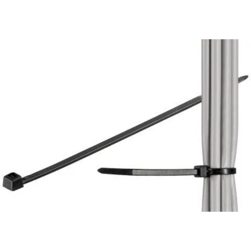 Goobay Kabelbinder Hochwertige Schwarze Kabelbinder – Packung mit 100 Stück (Packung, 1-St., Hochwertige Schwarze Kabelbinder – Packung mit 100 Stück) Stabil und vielseitig einsetzbar