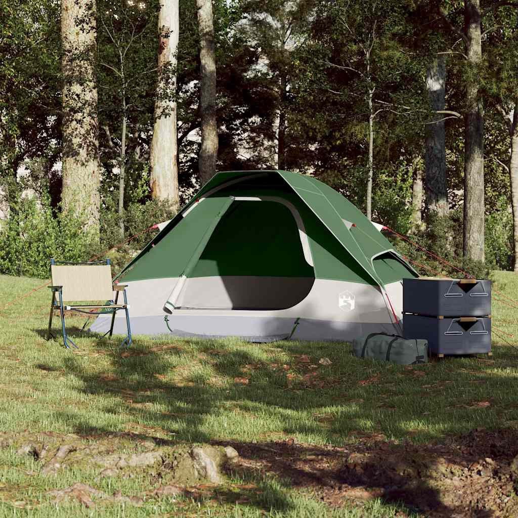 vidaXL Kuppelzelt Kuppel-Campingzelt 2 Personen Grün günstig online kaufen