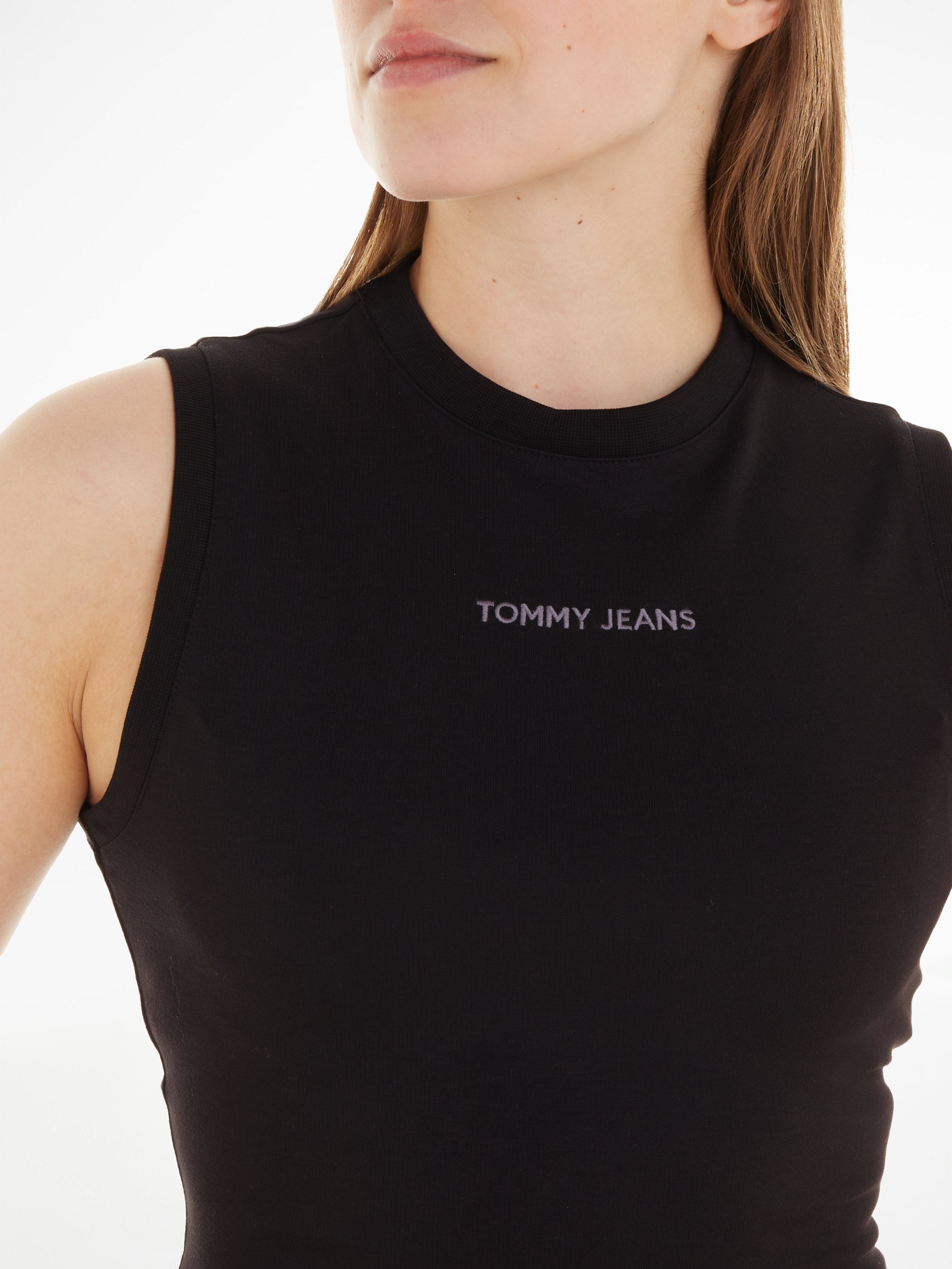 EXT BDYCN Jeans CLASSIC Logostickerei Tommy Jerseykleid SMALL TJW Curve mit MIDI