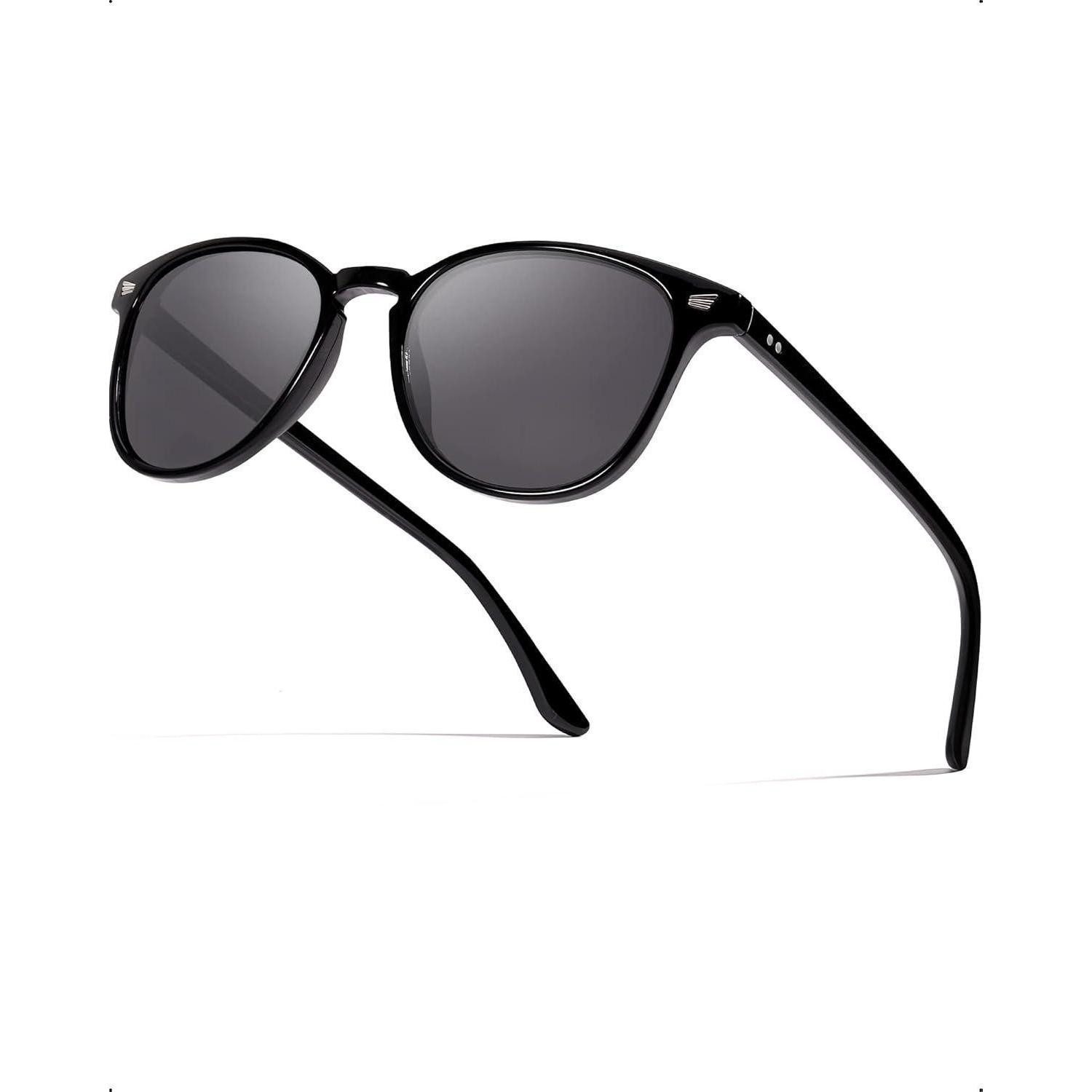 Wayfarer Sonnenbrille Damen Polarisierte UV400 Schutz M03 Schwarz-grau