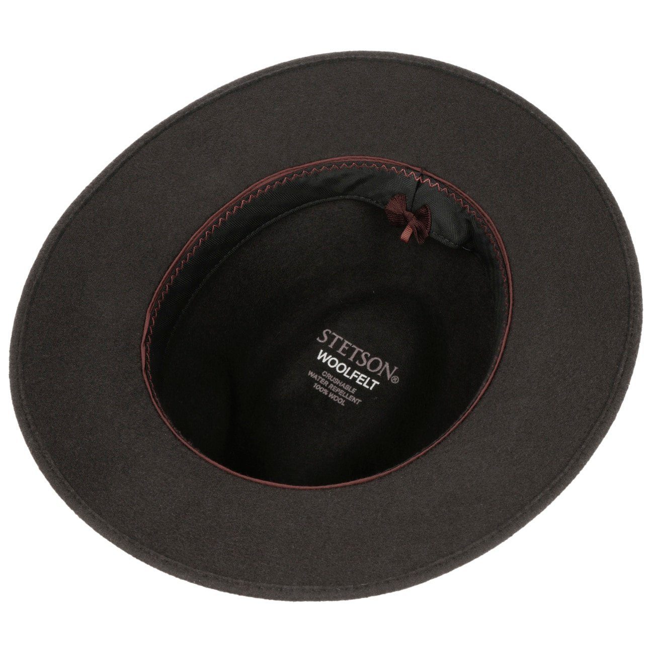 Wollfilzhut EU in Stetson Made Filzhut mit Lederband, the (1-St) anthrazit