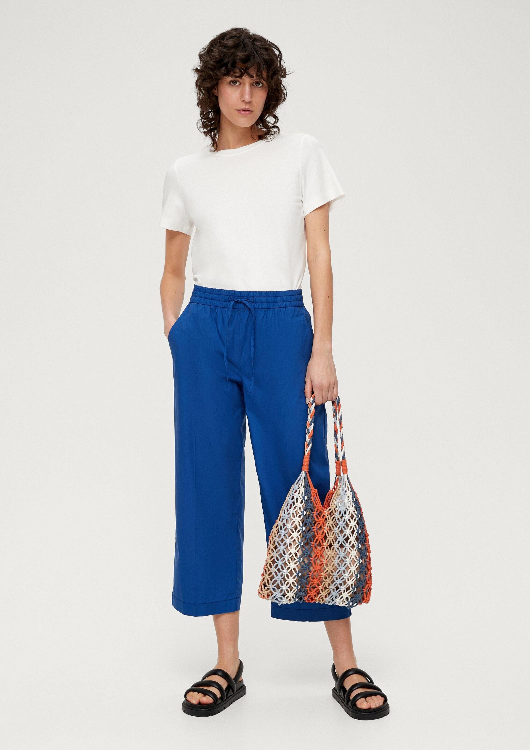 s.Oliver Culotte Hose Regular: Culotte mit Bügelfalten