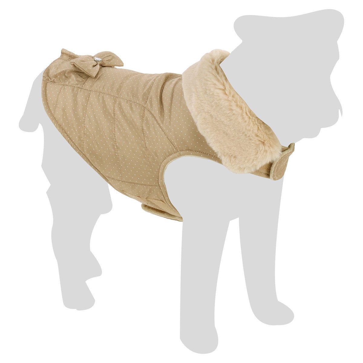 Flamingo Hundemantel Mantel Guzzi beige