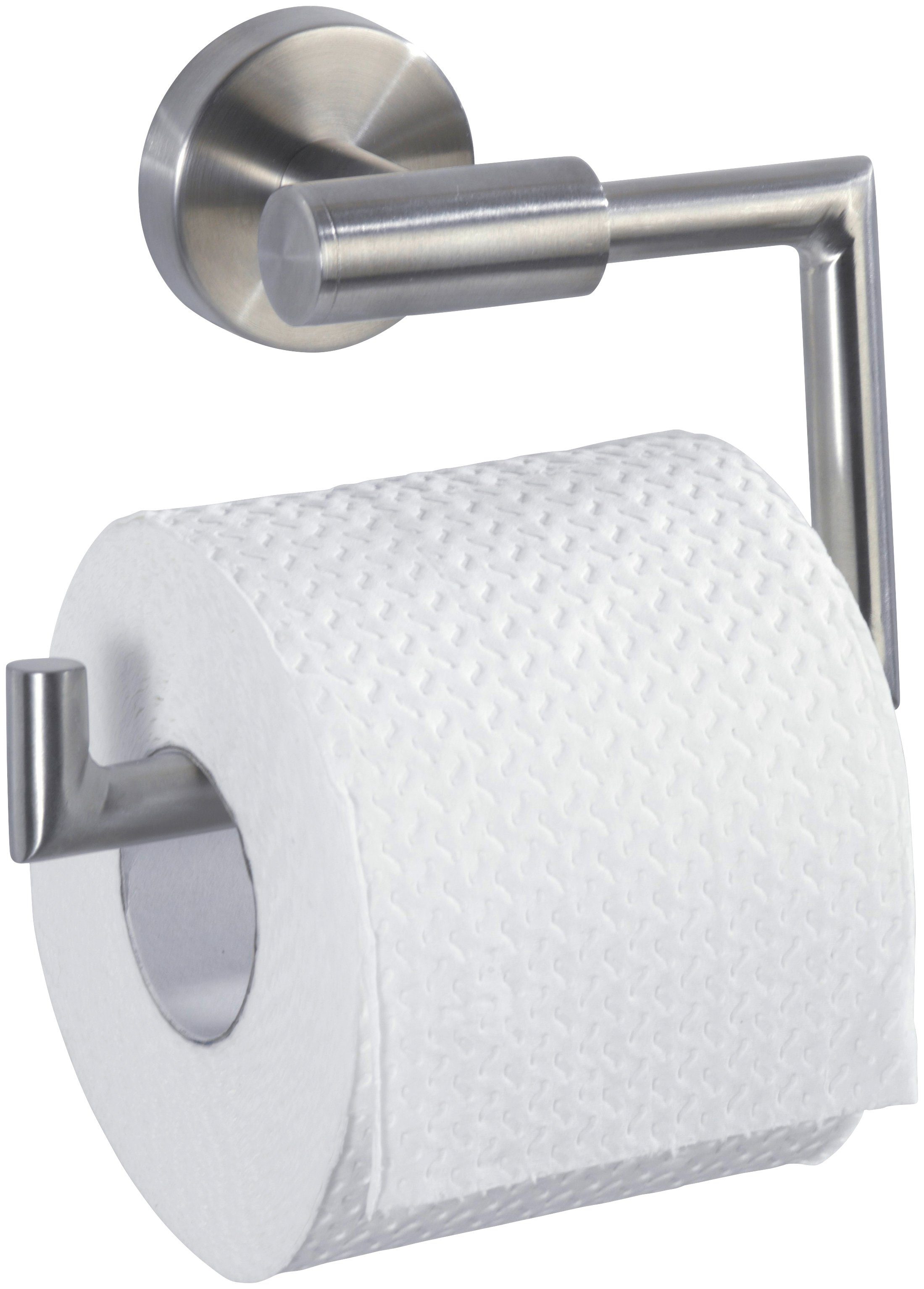 WENKO Toilettenpapierhalter Bosio, Edelstahl, rostfrei | Toilettenpapierhalter