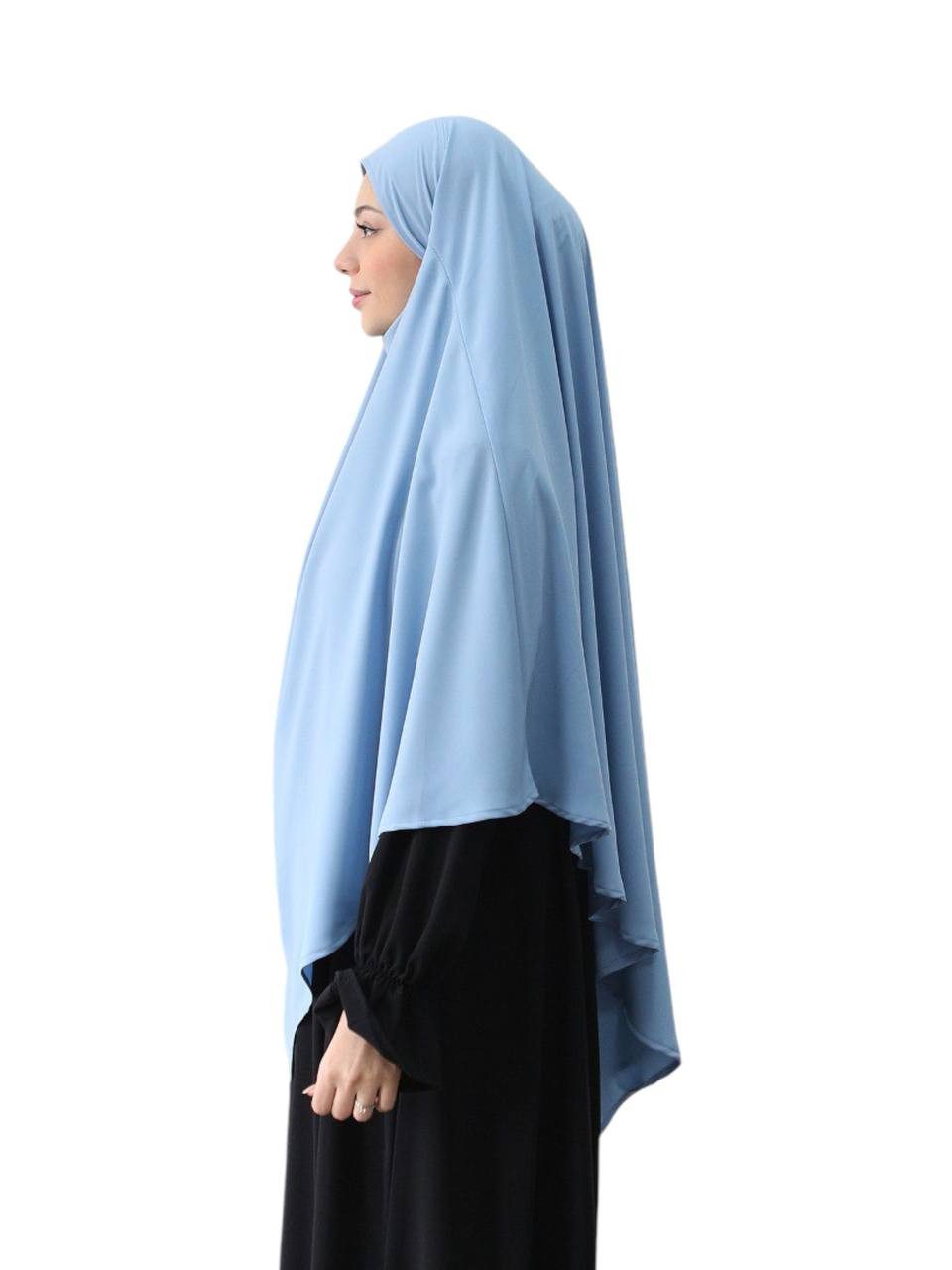 Aymasal Kopftuch Einlagiger Khimar Hiba Medina Seide Medine Seide islamische Mode, (Single item), Einlagiger Khimar Hiba aus Medina Seide – Elegante islamische Mode