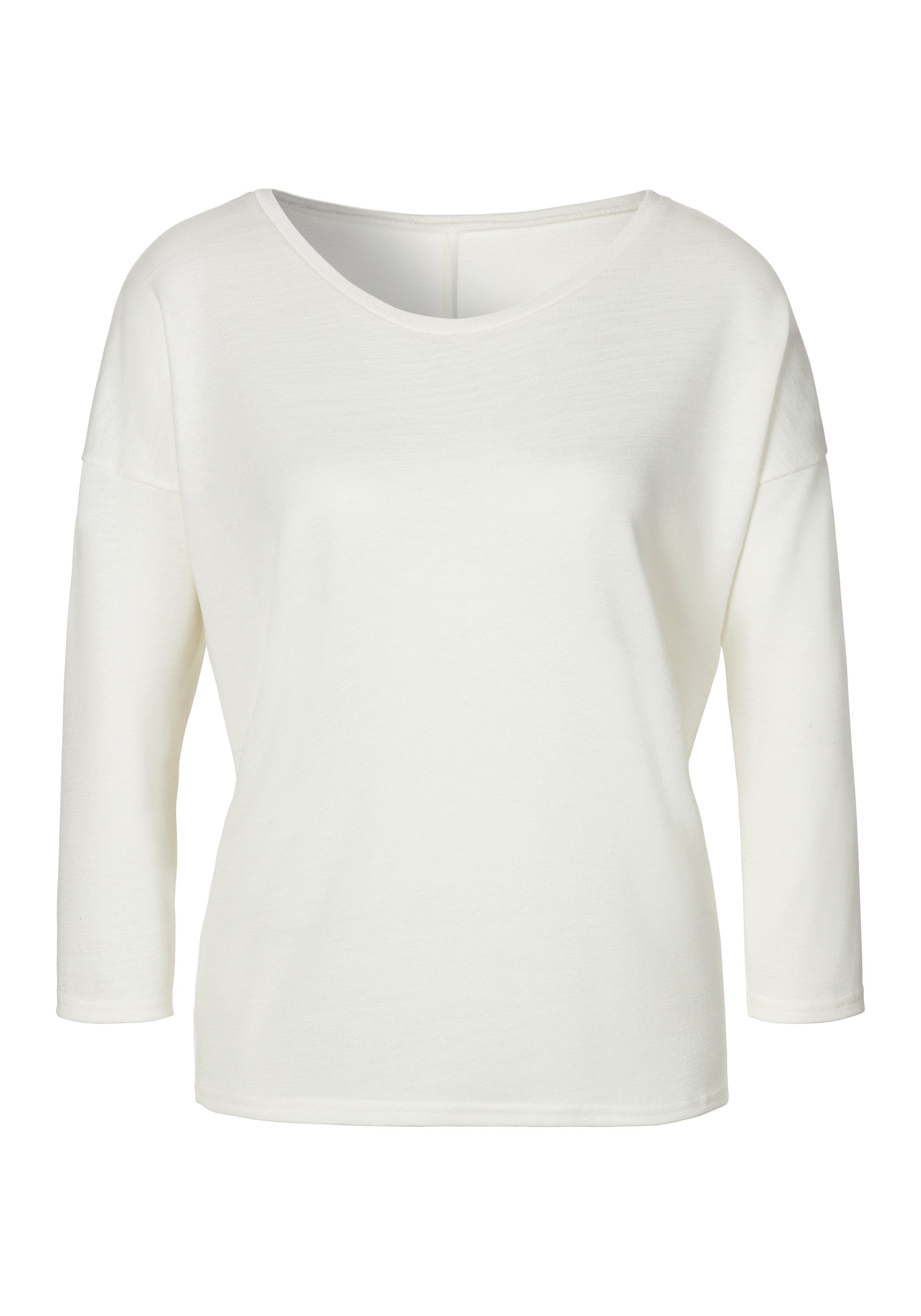 3/4-Arm-Shirt aus feinem Strick