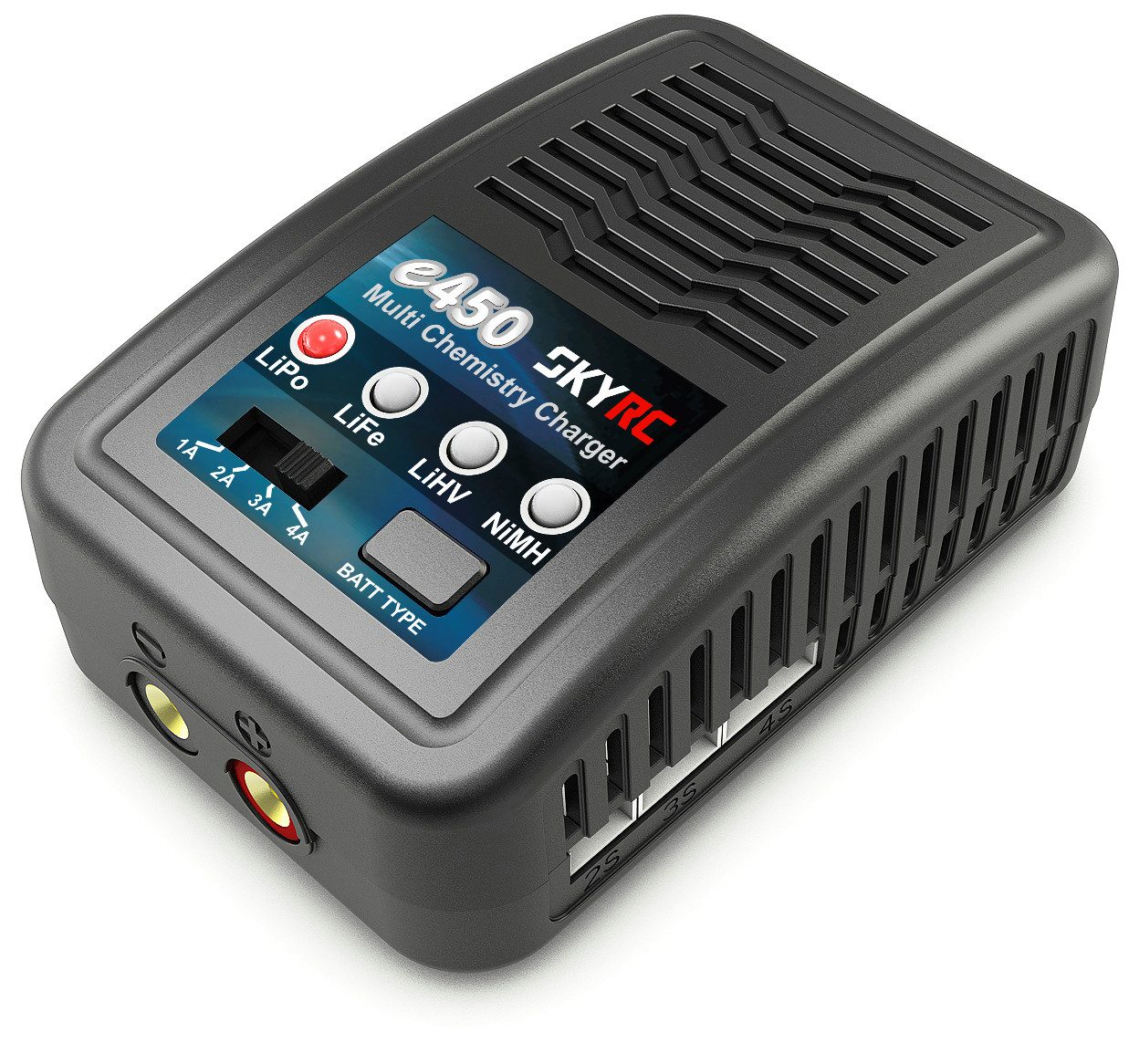 SkyRC Ladegerät e450 AC NiMh 6-8 / LiPo 2-4s 1-4A 50W RC-Ladegerät