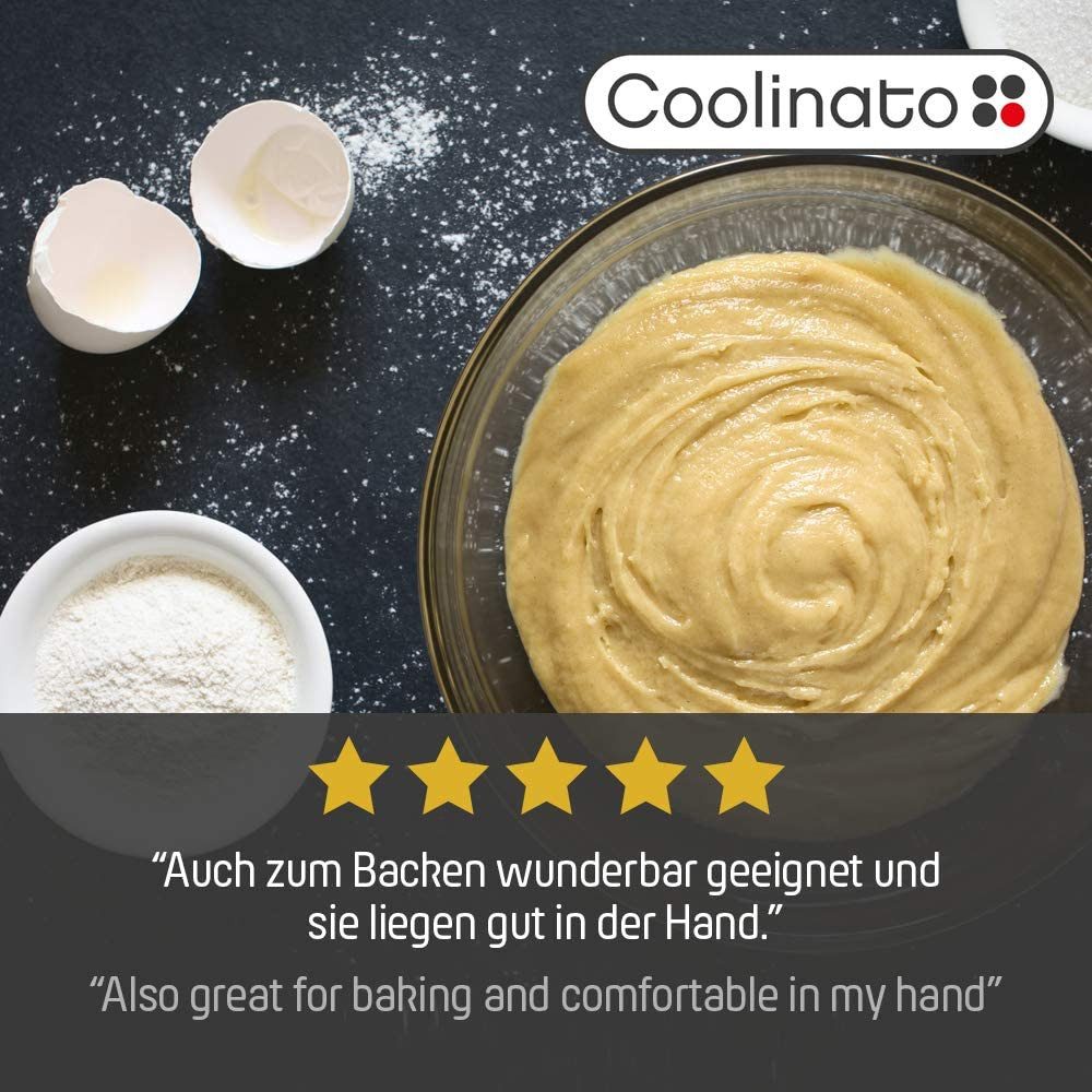 Coolinato Servierlöffel 2tlg Set Kochlöffel aus Akazienholz