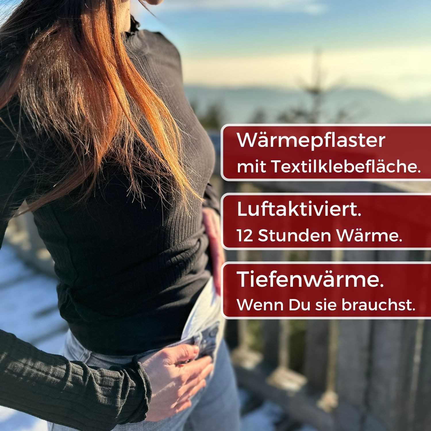 Thermopad Wärmepflaster bei Regelschmerzen (1 St), Luftaktiviert, Bis zu 12 Stunden therapeutische Wärme