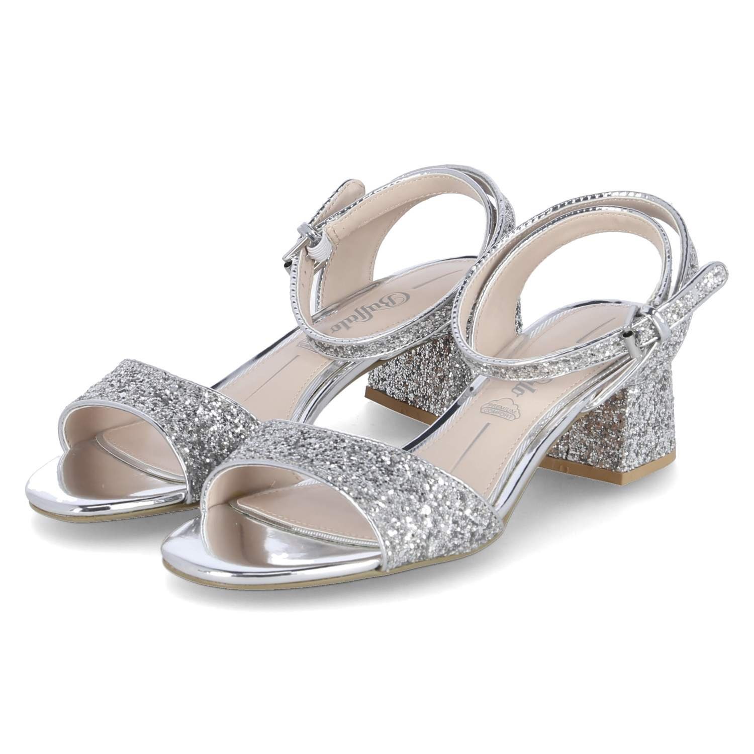 Buffalo Buffalo 1650004 Damen Synthetik silber Sandalette günstig online kaufen
