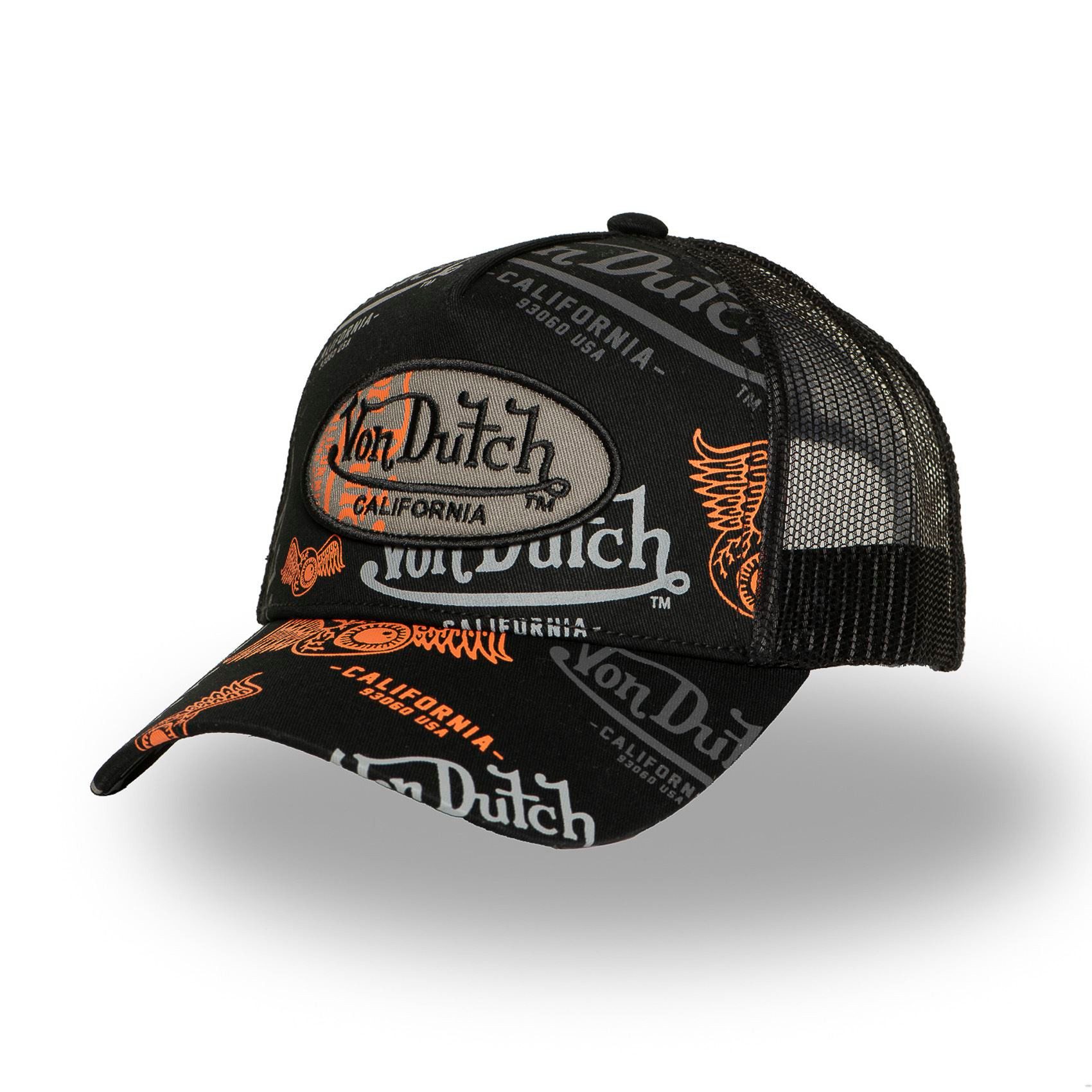 Von Dutch Trucker Cap Von Dutch Originals Trucker Cap - CALIFORNIA ALLOVER Mesh (Basecap, Basecap, Meshcap, Trucker Kappe)