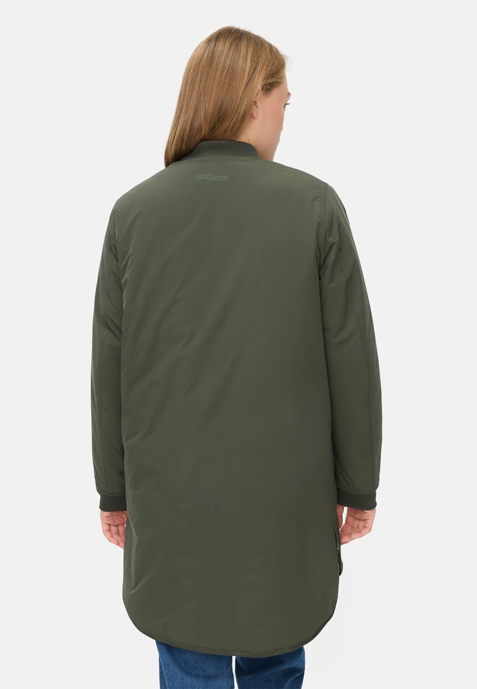 camel active Funktionsmantel aus reinem Polyester Langarm Stehkragen Stehkr günstig online kaufen