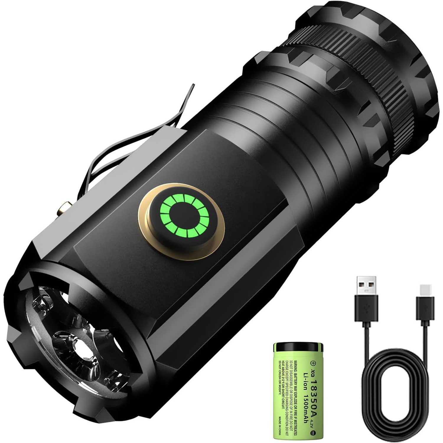 LED Taschenlampe Superhelle Klein LED Taschenlampen Mini Torch Handlampe 1600 Lumen