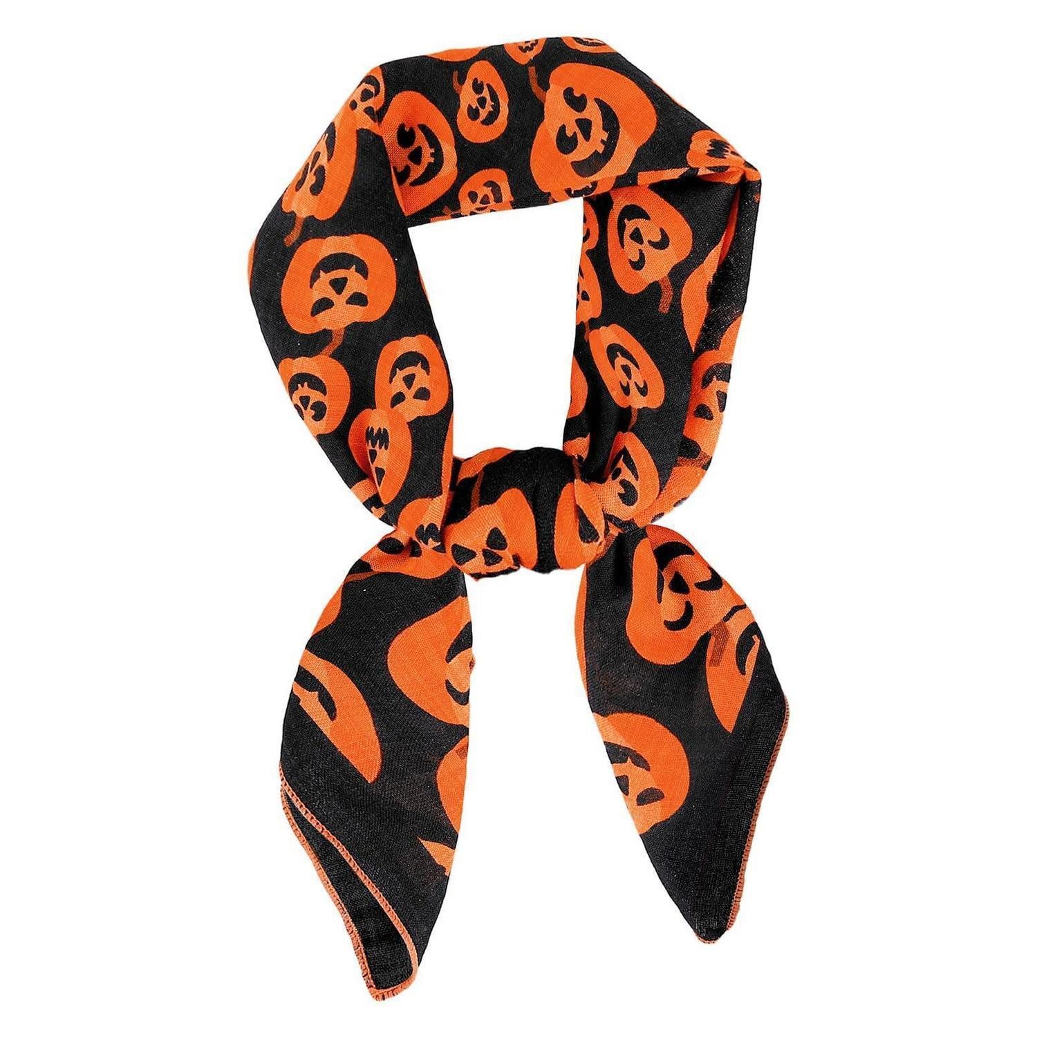 LuxusKollektion Bandana Halstuch Damen Baumwolle Leinen Schwarz 65x65cm, (1-St)