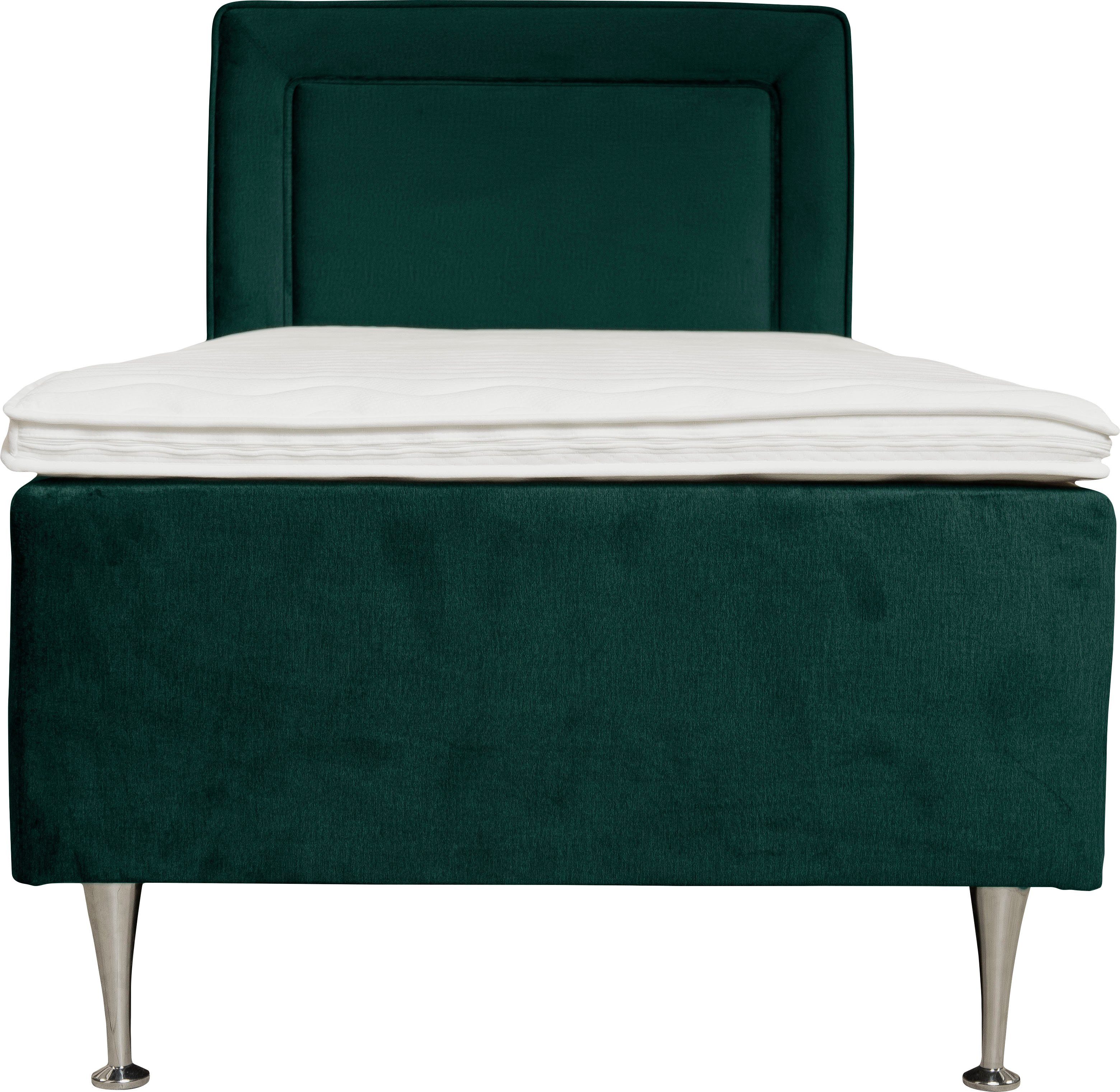 Boxspringbett und Hacer, H2 dark green Breiten oder Topper, in 70,80,90,120,140,160,180 H3 wählbar INOSIGN