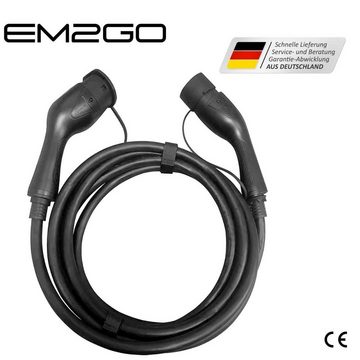 EM2GO EV-Verbindungskabel, 32A, 22kW Elektroauto-Ladegerät (3 Phasen je 32A - 400V AC ±10%, 50/ 60 Hz)