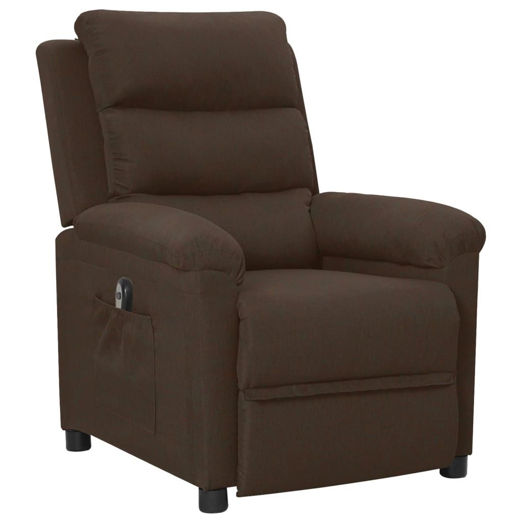 vidaXL Sessel Relaxsessel Elektrisch Dunkelbraun Stoff günstig online kaufen